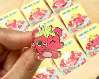 Strawbeary Hard Enamel Lapel Pin