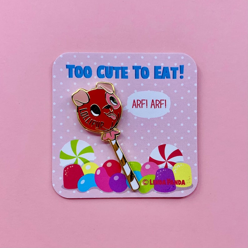 LolliPup Hard Enamel Lapel Pin image 2