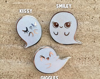 Glitter Ghost (individual) Hard Enamel Lapel Pin