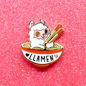 Llamen Hard Enamel Lapel Pin