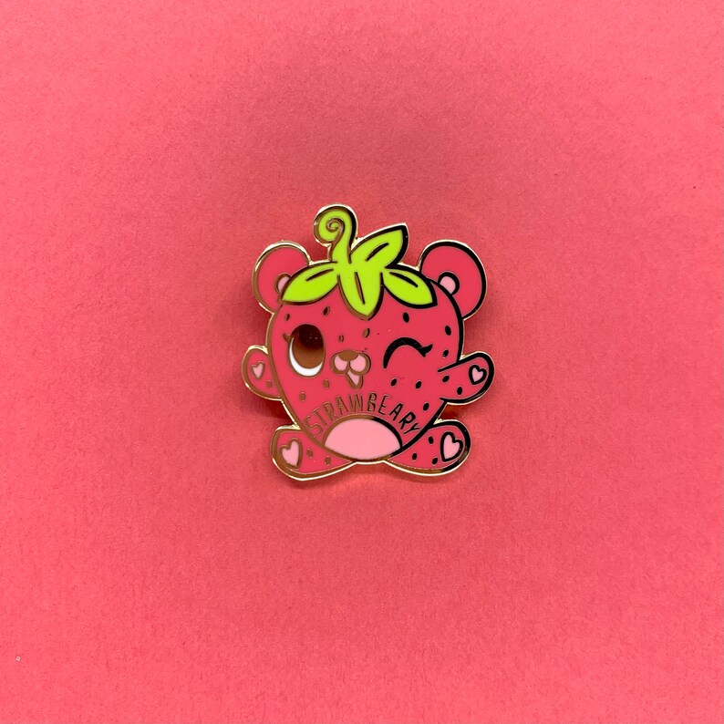 Strawbeary Hard Enamel Lapel Pin image 6