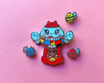 Bumble Gum Hard Enamel Lapel Pin