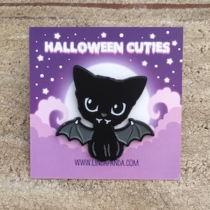 Bat Kitty Soft Enamel Lapel Pin