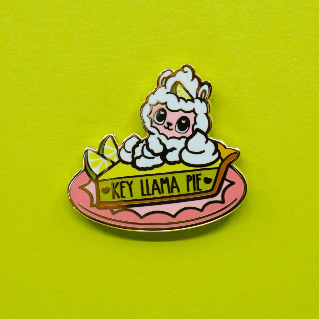 Key Llama Pie Hard Enamel Pin - Etsy