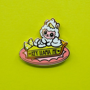 Key Llama Pie Hard Enamel Pin image 1