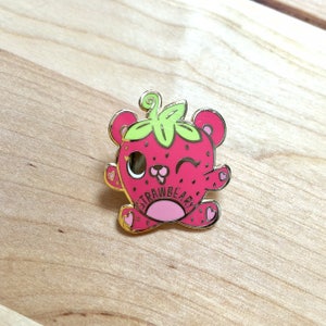 Strawbeary Hard Enamel Lapel Pin image 2