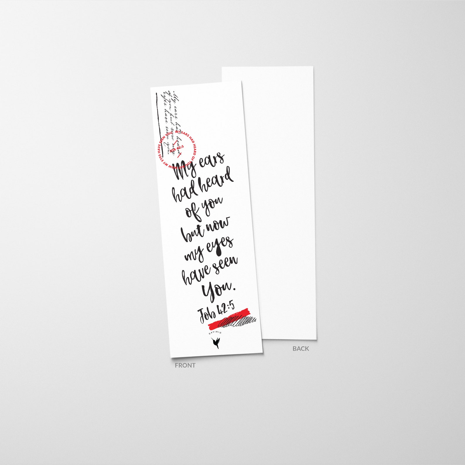 Book of Job Christian Bookmarks Set of 6 // Job 19 25 Etsy