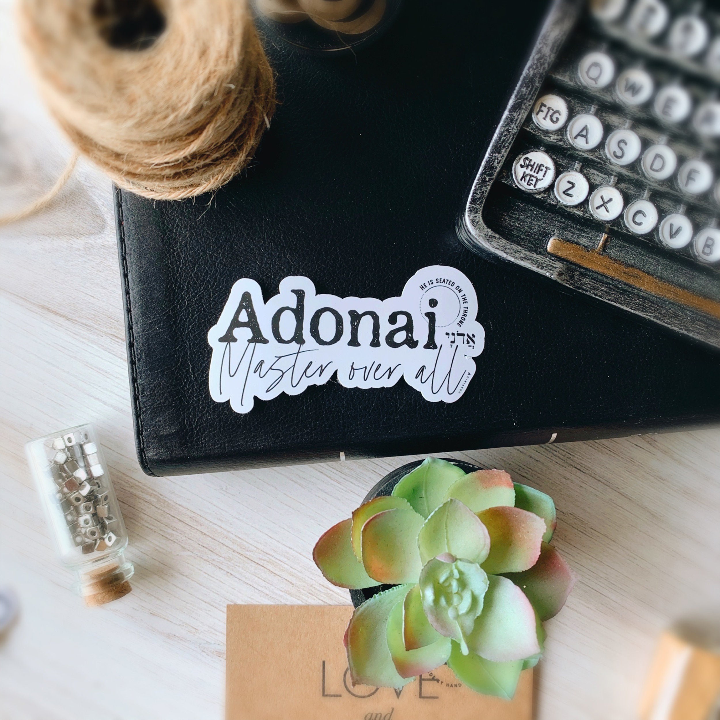 Adonai Vinyl Sticker Names of God Collection Master over Etsy