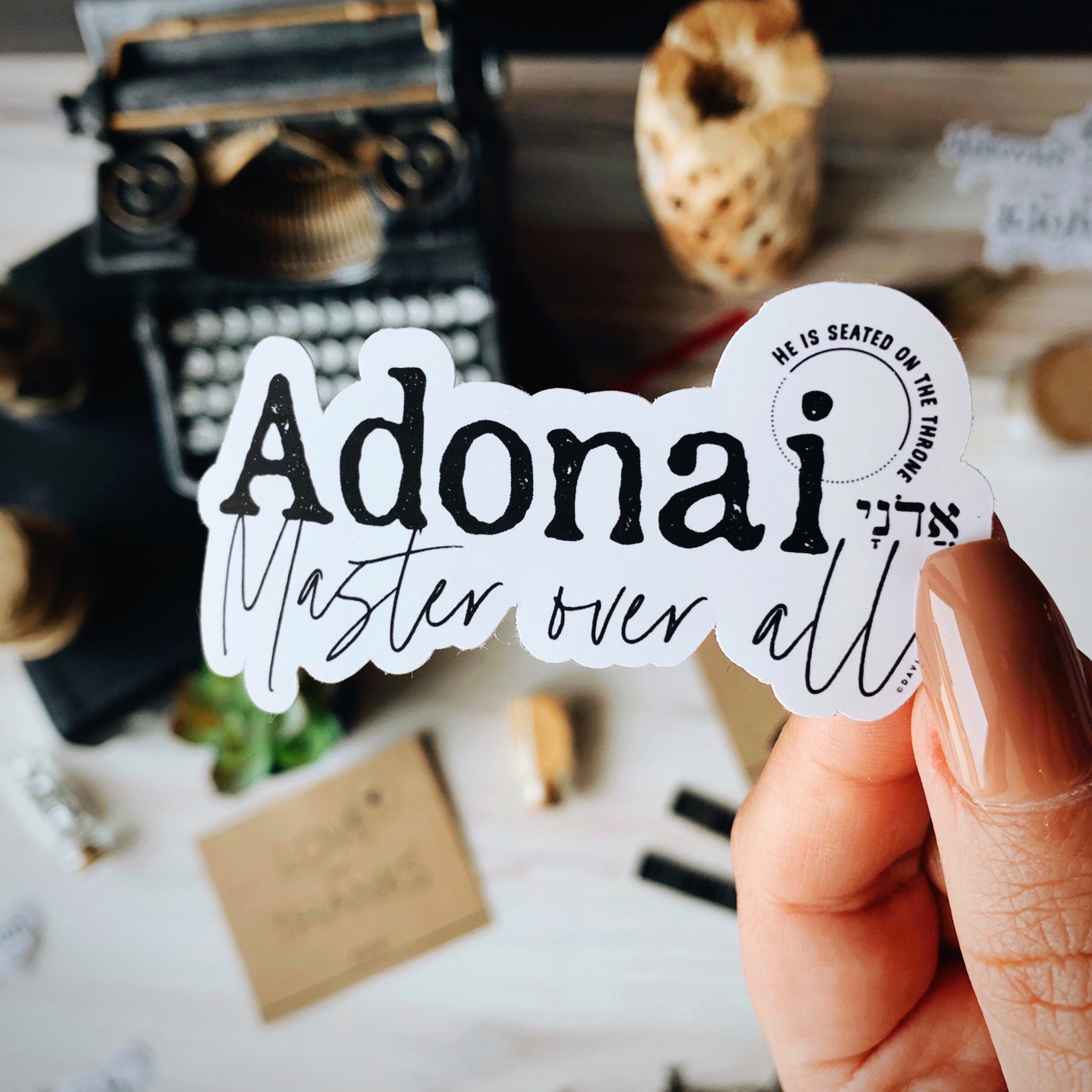 Adonai Vinyl Sticker Names of God Collection Master over Etsy