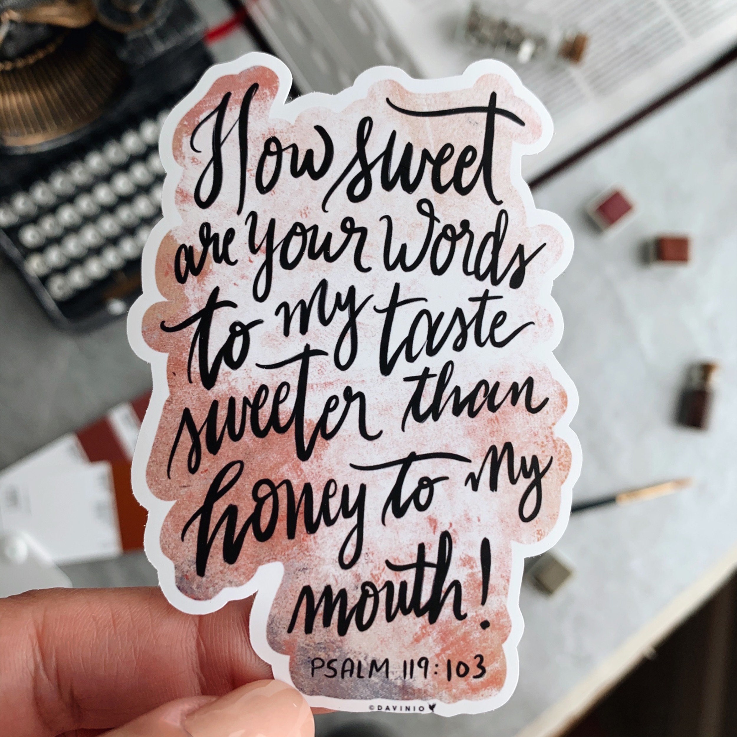 HAND LETTERED Psalm 119 103 Vinyl Sticker How Sweet Are Your Etsy hand-lettered-psalm-119-103-vinyl-sticker-how-sweet-are-your-etsy