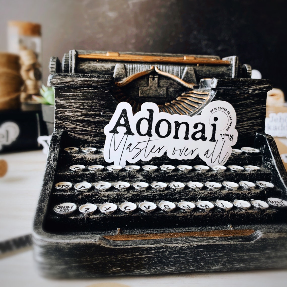 Adonai Vinyl Sticker Names of God Collection Master Over Etsy