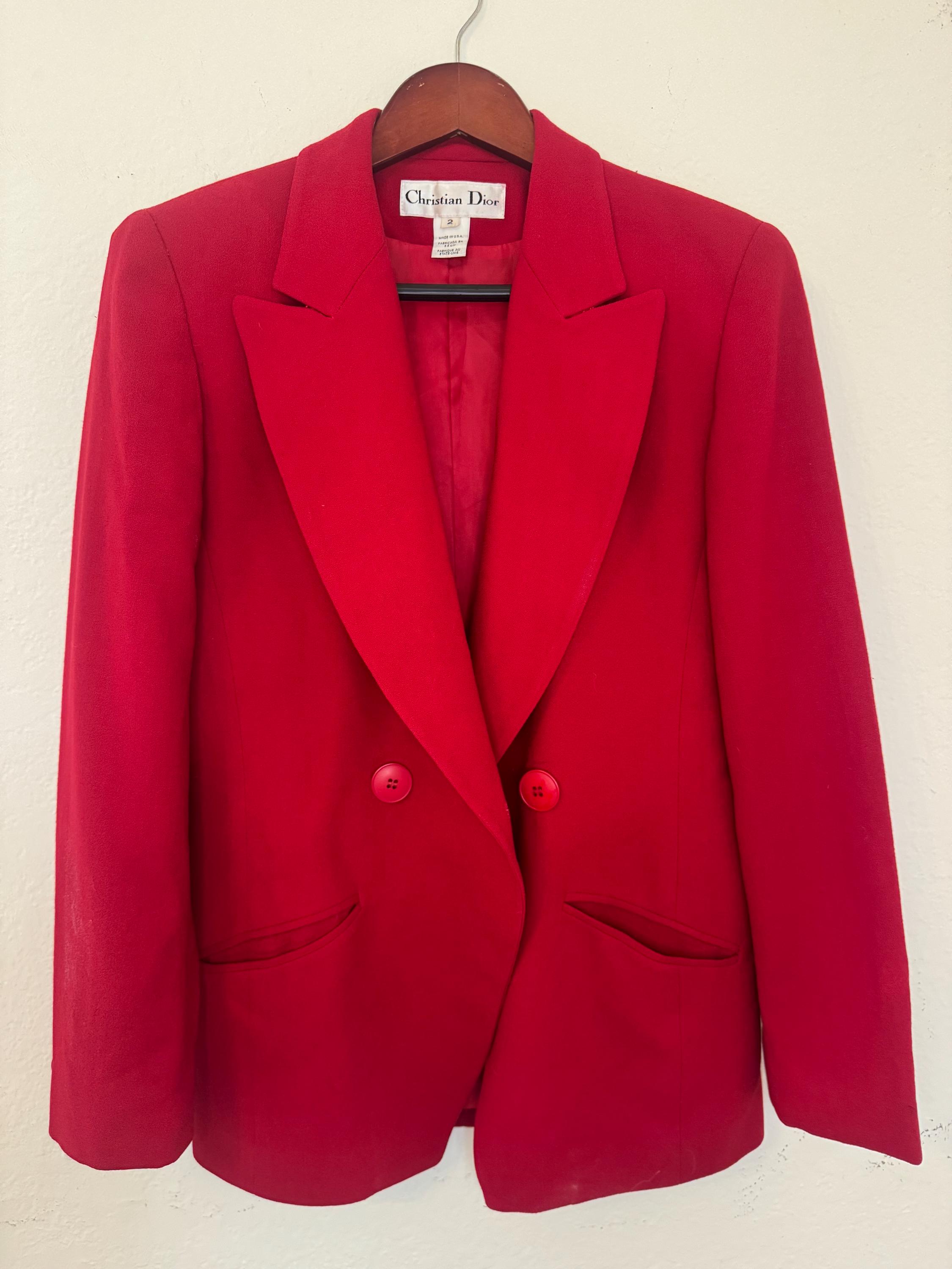 Dior Red Blazer - Etsy
