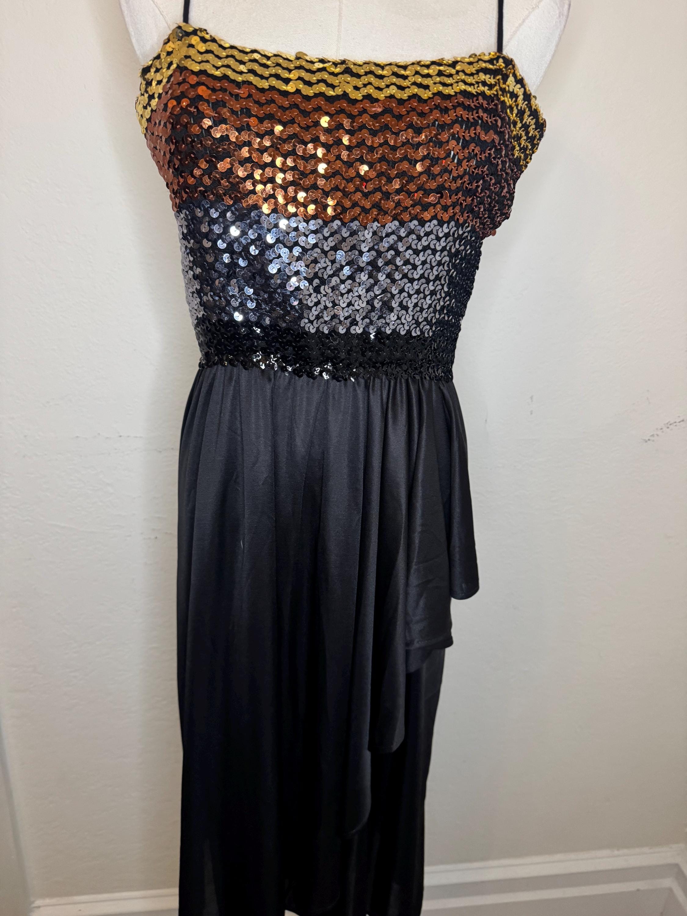 70s glitter dress - Etsy México