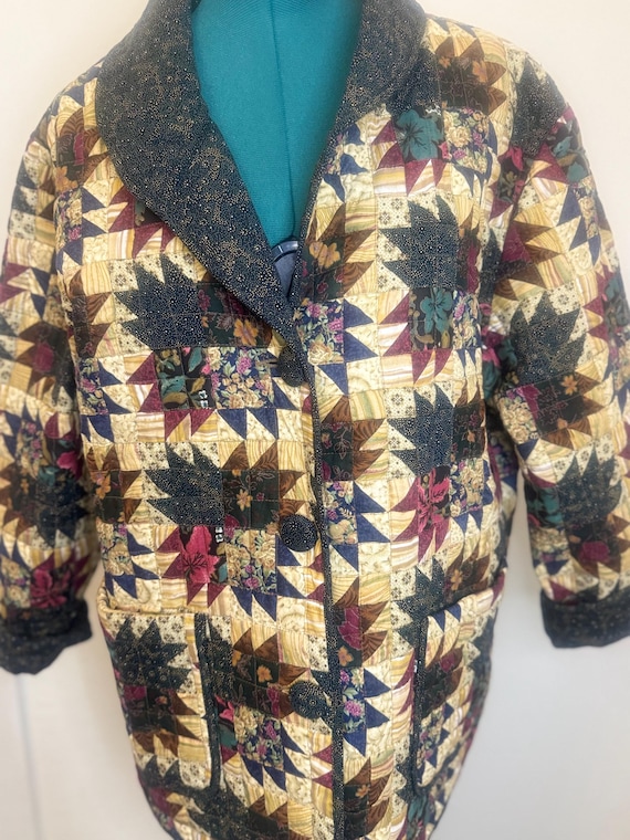 VTG Y2K Donna Sharp 2003 Boho Patchwork  Slouchy … - image 7