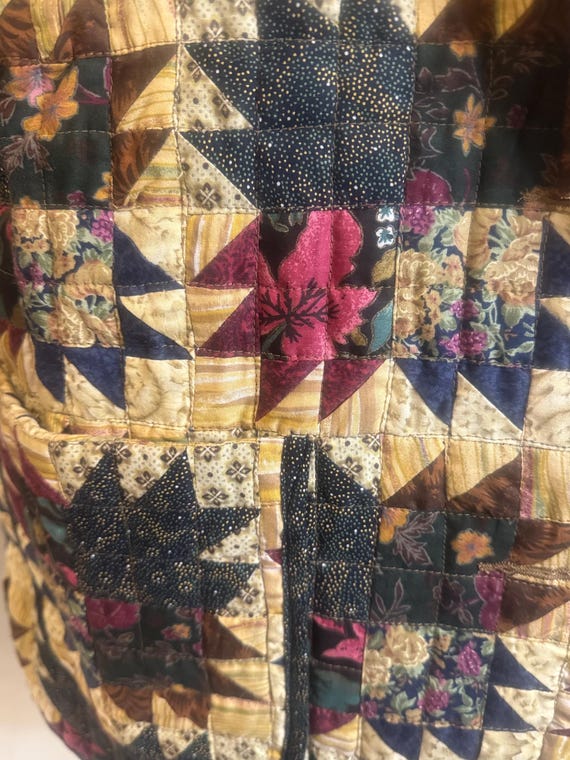 VTG Y2K Donna Sharp 2003 Boho Patchwork  Slouchy … - image 4