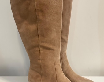 Sam Edelman Camel Colored Suede Knee High Porter Boots 8.5