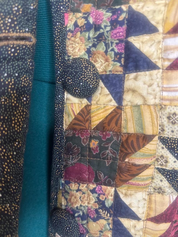 VTG Y2K Donna Sharp 2003 Boho Patchwork  Slouchy … - image 3