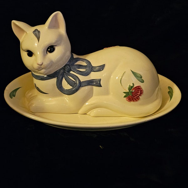 Cat Butter Dish Etsy