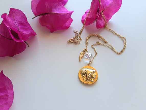 Gold-plated Silver Coin Necklet