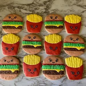 Burger and Fries Cookies