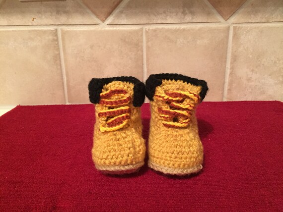 crochet timberland boots