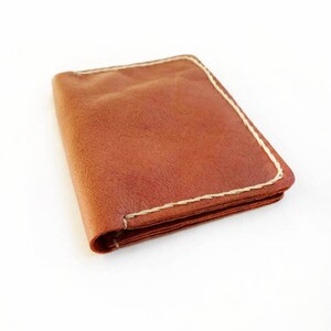 Minimalistisches Leder portemonnaie | Kleine & praktische Fronttasche Leder Portemonnaie | Personalisiertes Geschenk für Ihn