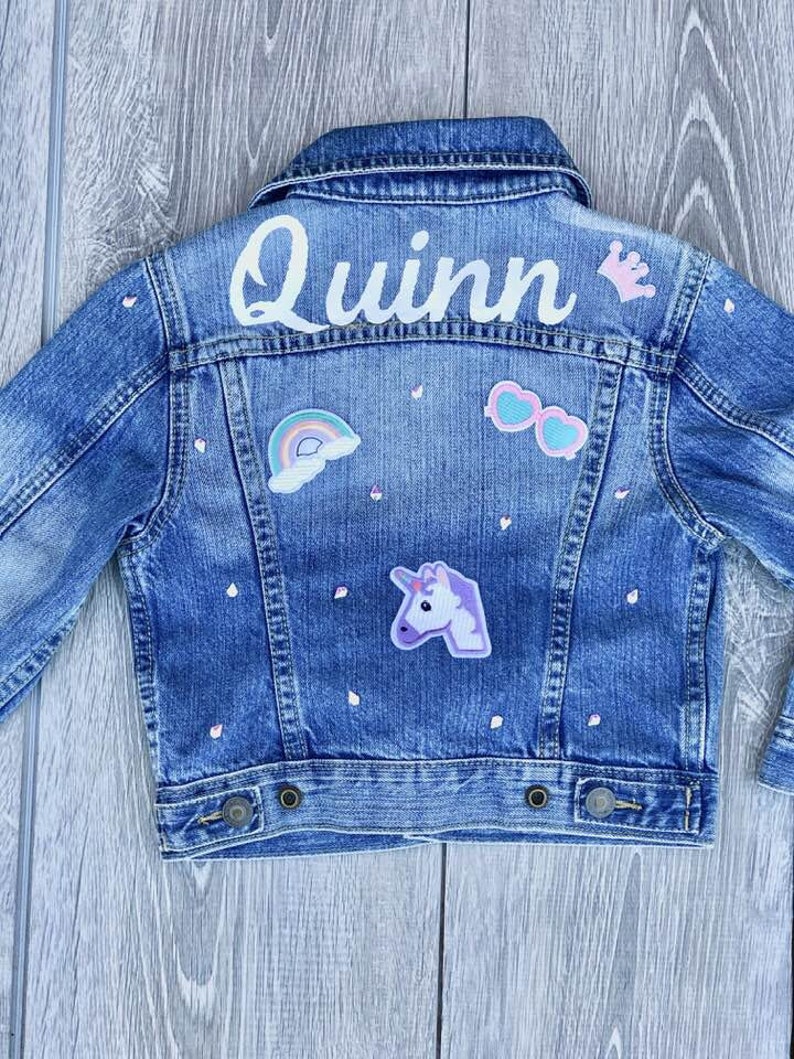 Denim KIDS CUSTOM Jean Jacket Baby Toddler Custom Jacket Etsy