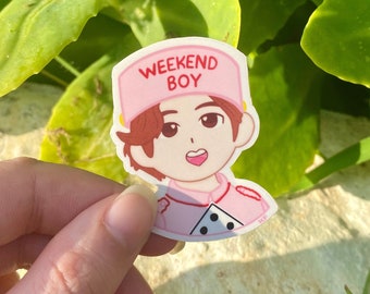 SHINee Onew Dice Weekend Boy Waterproof Sticker