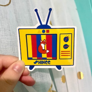 SHINee Retro TV Sticker/ TSOL The Story of Light Album/ OT5/ 5HINee/ Waterproof Sticker
