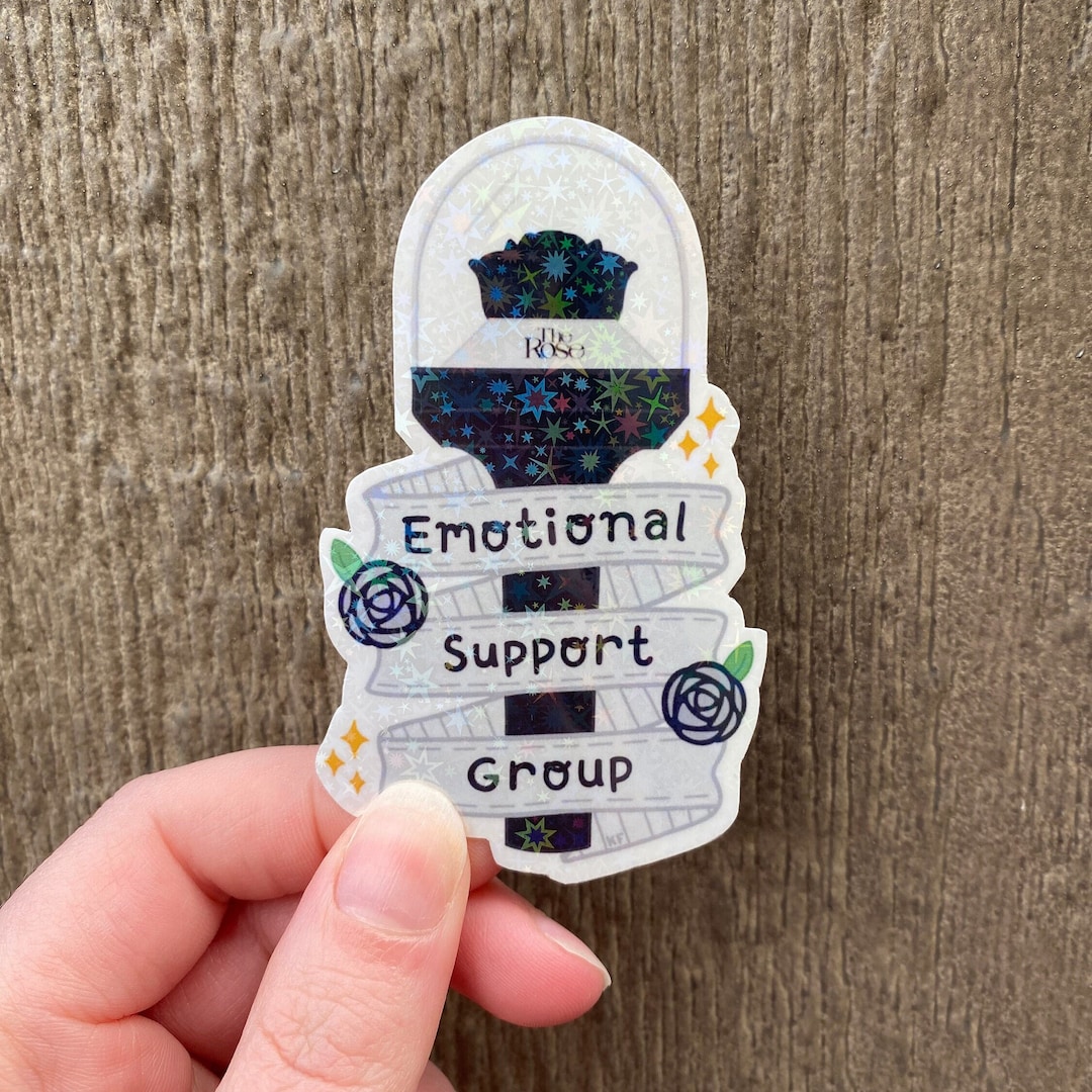 Kpop Support The Rose Kpop | Emotional Support Group Holographic Sticker | Dojoon ...
