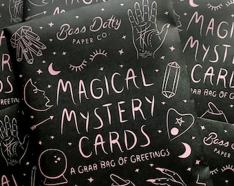 Magical Mystery Cards • greeting card grab bag • surprise pack • sale cards