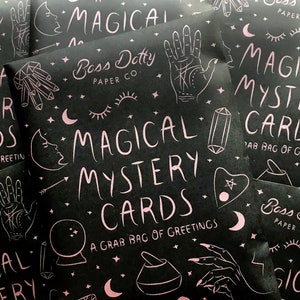 Magical Mystery Cards • greeting card grab bag • surprise pack • sale cards