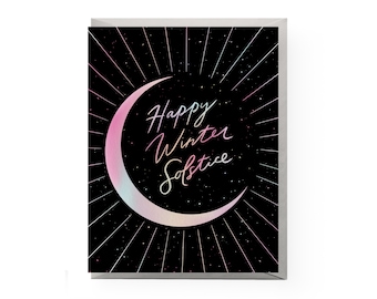 Winter Solstice Holiday Card (Single Card or Set of 6)