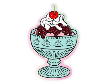 Ice Cream Sundae Sticker