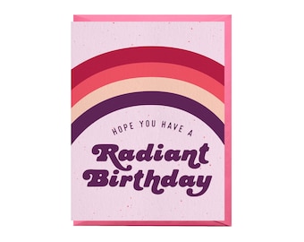 Rainbow Birthday Card | colorful birthday card, designer birthday card