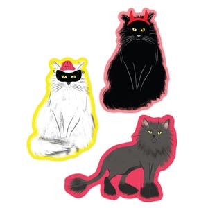 Cranky Cats | Set of 3 Stickers