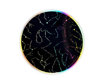 Pegatina holográfica Constelaciones
