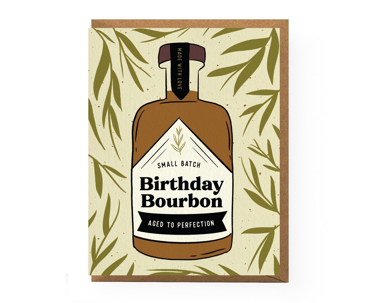 Birthday Bourbon Card Whiskey Birthday Card Birthday Card Etsy