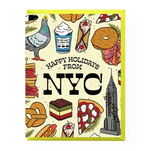 Happy Holidays from New York! • Brooklyn Holiday Card • Queens Holiday Card (Single Card or Set of 6)