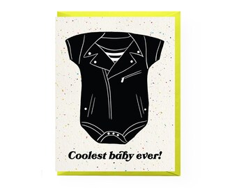 Cool Baby Card | baby shower card, new baby card, pregnancy congratulations card