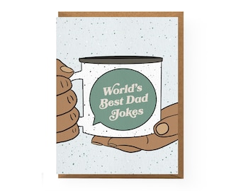 World's Best Dad Jokes Card | father's day card, funny father's day greeting card