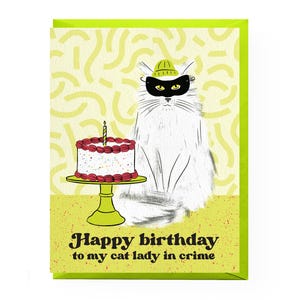 Cat Lady Birthday Card | cat birthday card, cat mom birthday card