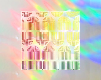 Rainbow Repeat Suncatcher Decal | suncatcher sticker, rainbow maker decal, rainbow window decal