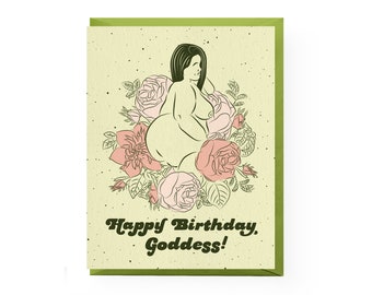 Birthday Nude Card - Etsy
