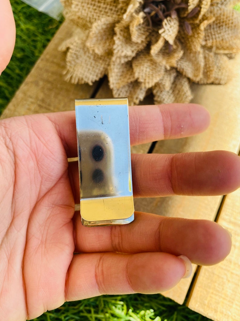 Native American Navajo Turquoise /& Sterling Silver Money Clip