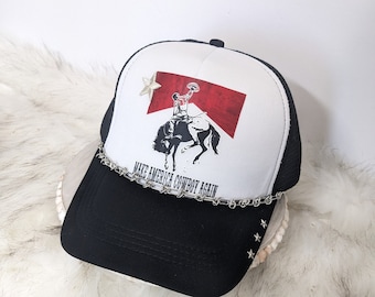 Gorra vaquera Make America Trucker / ¡Personaliza tu gorra! Gorra de concierto country / Gorra de viaje para chicas / Gorra vaquera del oeste
