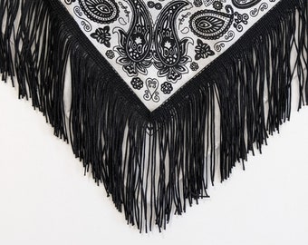 Fringe bandana!!! Western Bling, Cowgirl, Lets go girls, Nashville, Girls night out, Country Girl, Concert, Bachelorette Party, Stagecoach