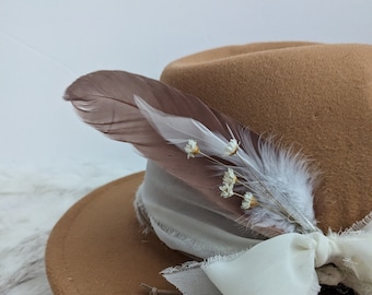 Custom Hat Band Feathers.  Hat Band Accessory. Custom Feather for your hat.  Update your favorite western hat. Hat Accessory/Hat Jewelry