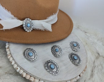 Concho Hat Pins /Concho Style Brooch Pin/  Hat Accessory/Western Brooch/Hat Pin/Hat Jewelry/Lapel Pin /Boutonniere Pin/ Concho Pin
