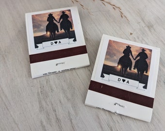 Personalized Hat Band Matchbook.  Hat Band Accessory. Custom Cowboy Matchbook for hat.  Update your favorite western hat.